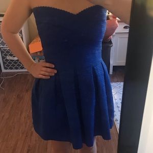 Blue cocktail dress